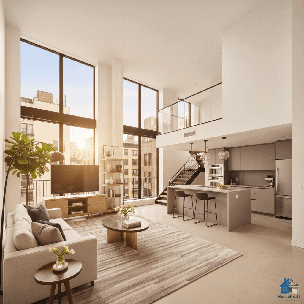 AI time of day change demo - see rooms at sunrise, golden hour, and night